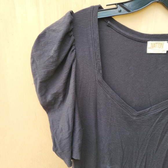 Nation LTD Black Thea Sweetheart Dress - Size Large - Picture 7 of 13